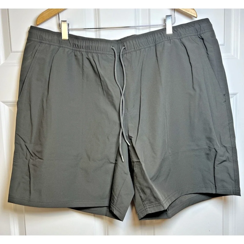 Mountain Khakis Nylon Deck Shorts XXL Jackson Grey Quick Dry Stretch NWT